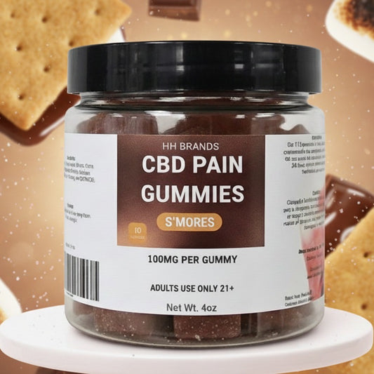 HH Brands S’mores CBD Pain Gummies | 10 Jars per Bundle